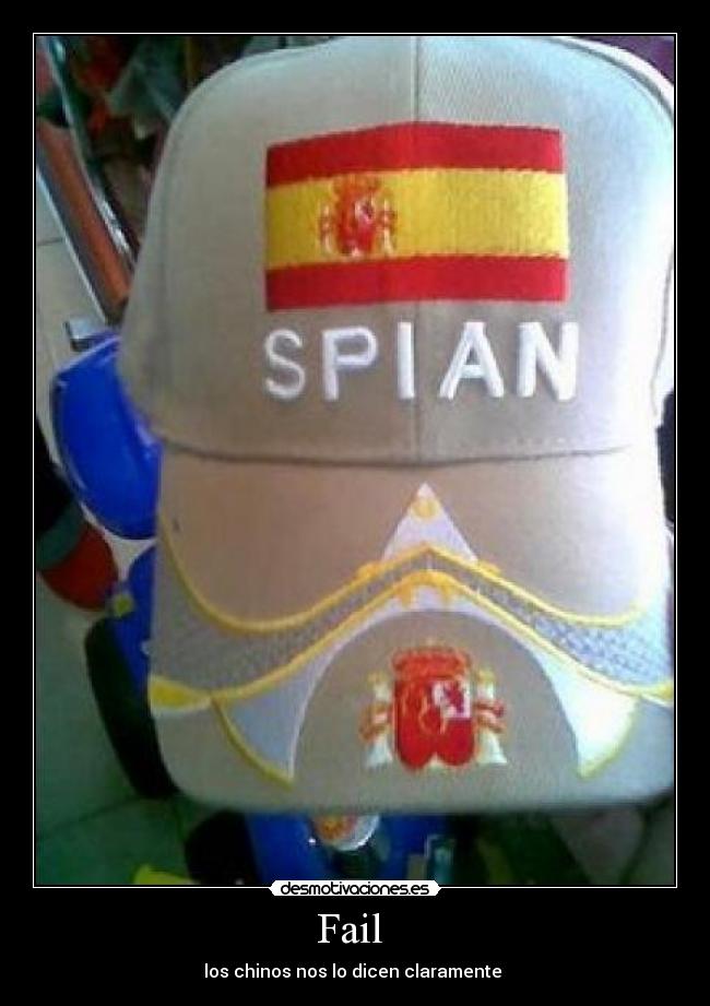 Fail  - los chinos nos lo dicen claramente 