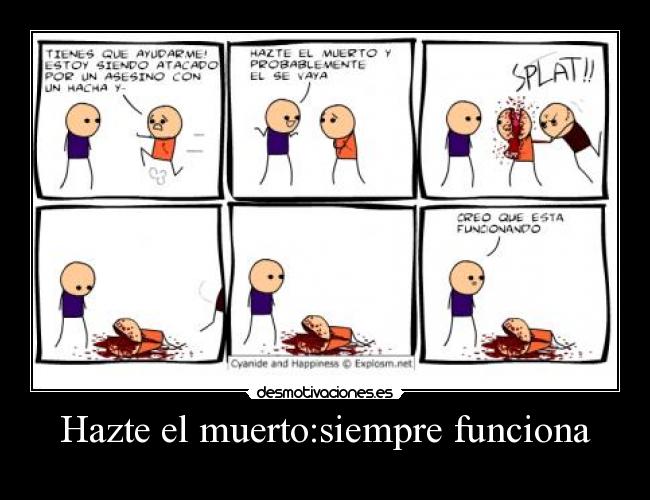 carteles hacerse muerto desmotivaciones