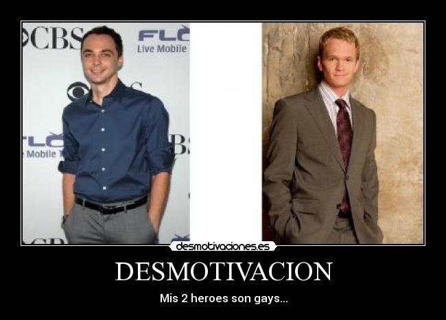 DESMOTIVACION - Mis 2 heroes son gays...