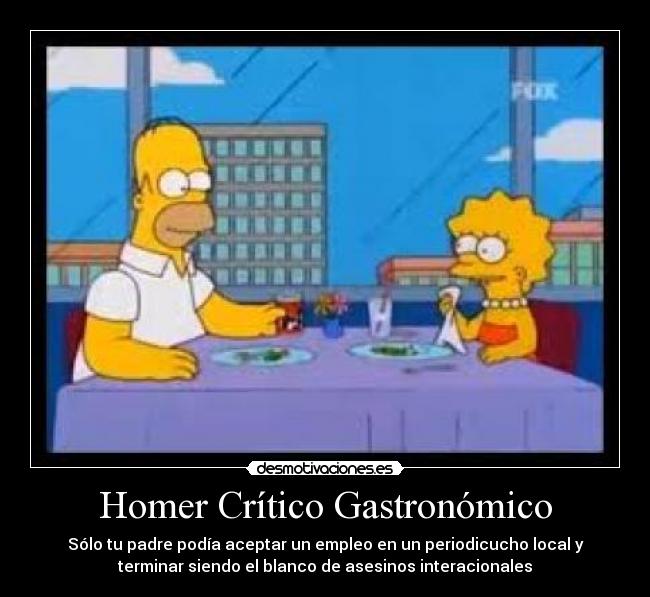 Homer Crítico Gastronómico -