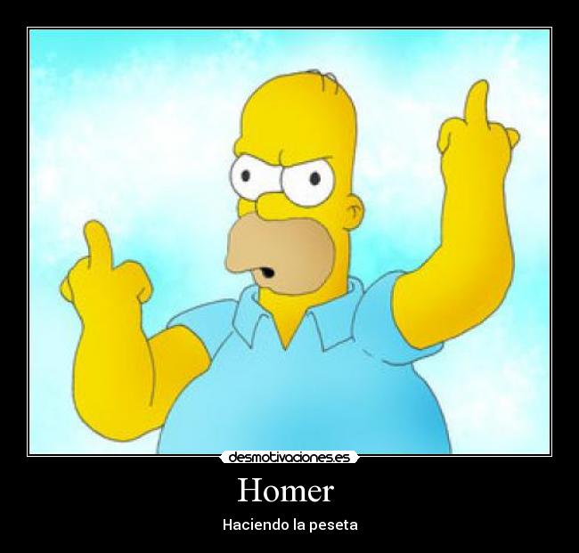 Homer  - Haciendo la peseta