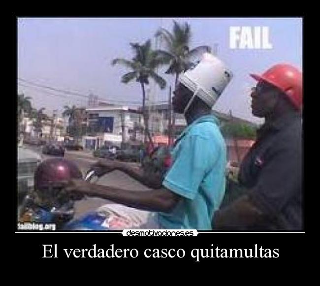 El verdadero casco quitamultas - 