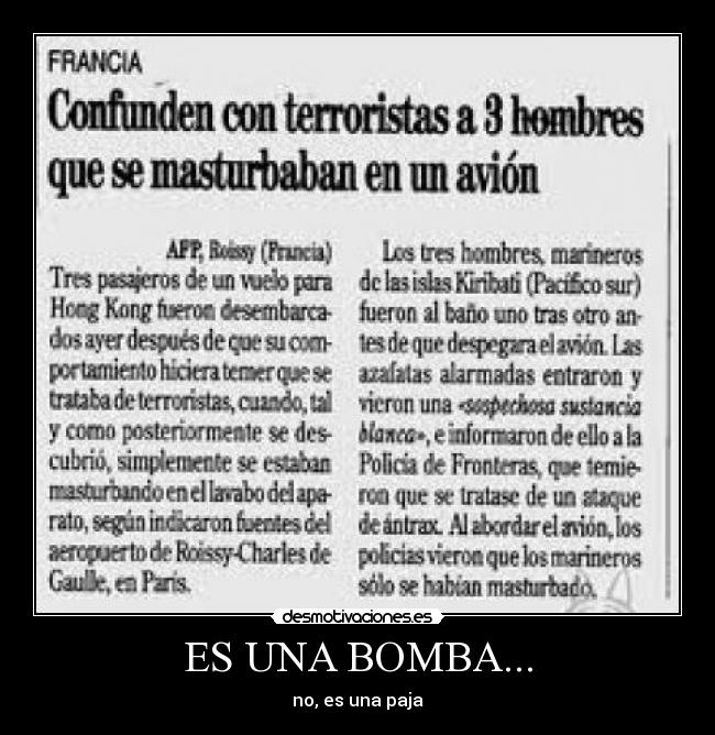 ES UNA BOMBA... -