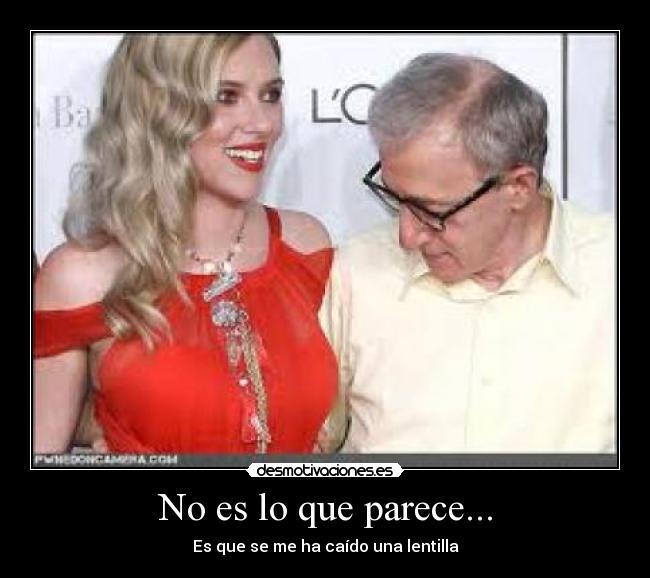 No es lo que parece... - Es que se me ha caído una lentilla