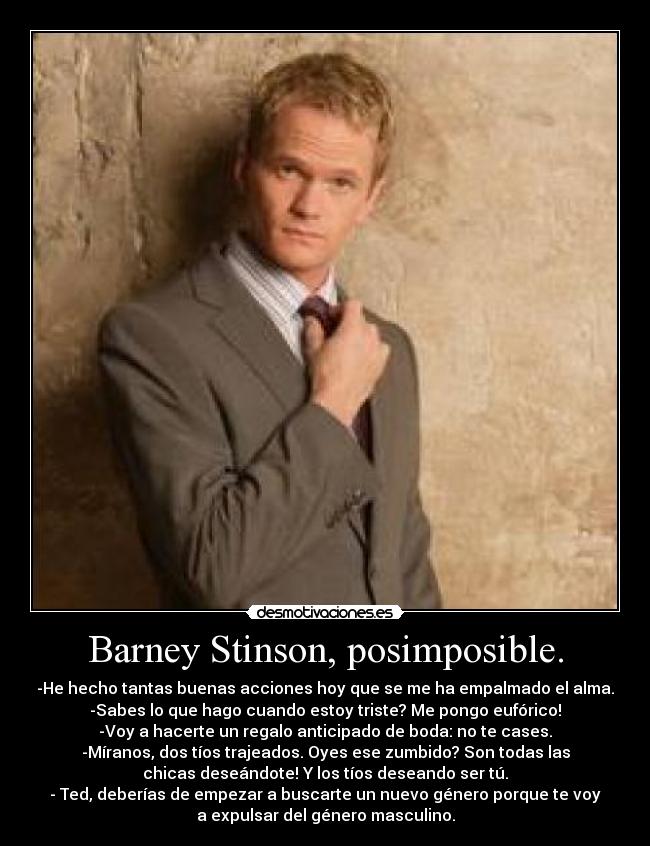 carteles barney stinson como conoci vuestra madre desmotivaciones
