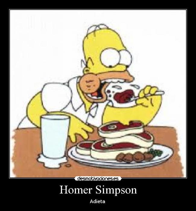 Homer Simpson - Adieta