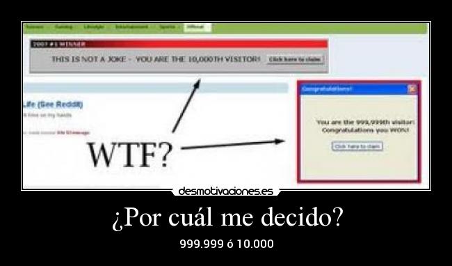 ¿Por cuál me decido? - 999.999 ó 10.000