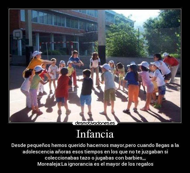 carteles infancia infancia desmotivaciones
