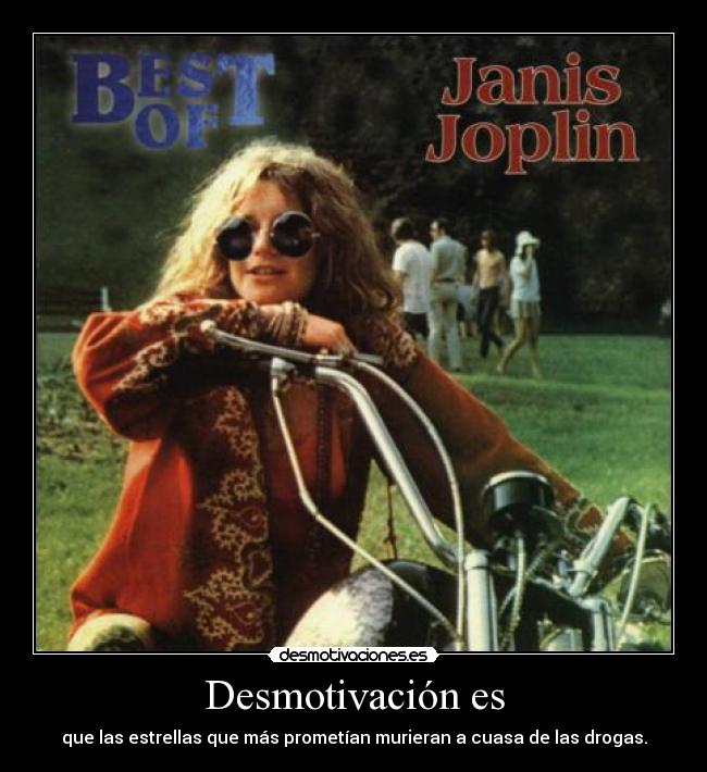 carteles janis joplin desmotivaciones