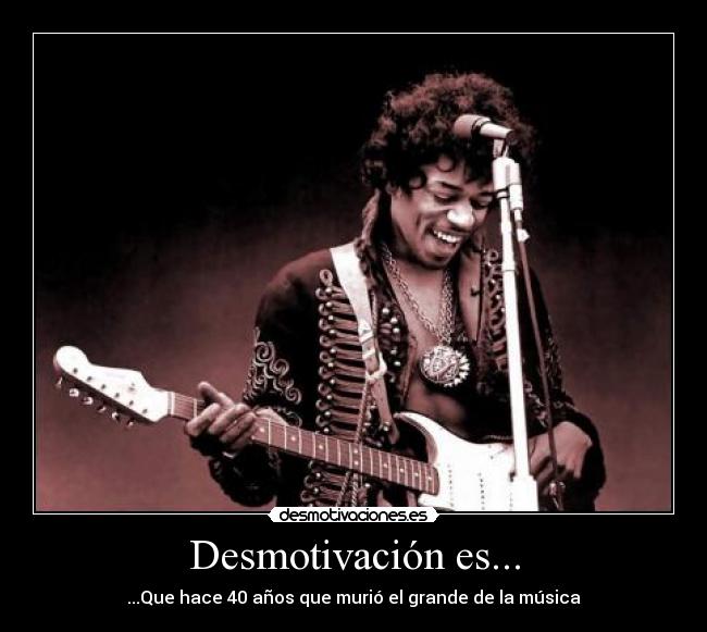 carteles jimmi hendrix rip homenaje desmotivaciones