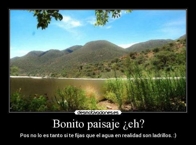 carteles lago ladrillos desmotivaciones