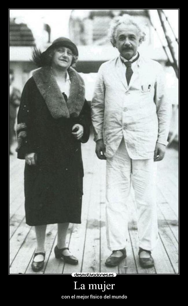 carteles mujer fisico einstein desmotivaciones
