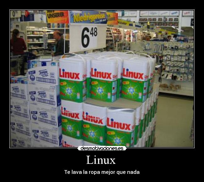Linux  - Te lava la ropa mejor que nada