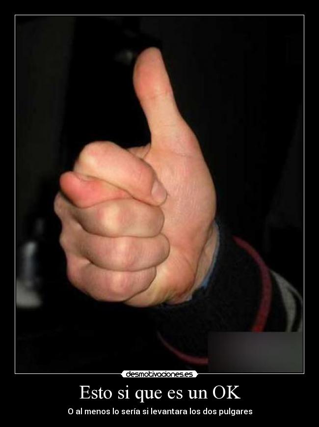 Esto si que es un OK -