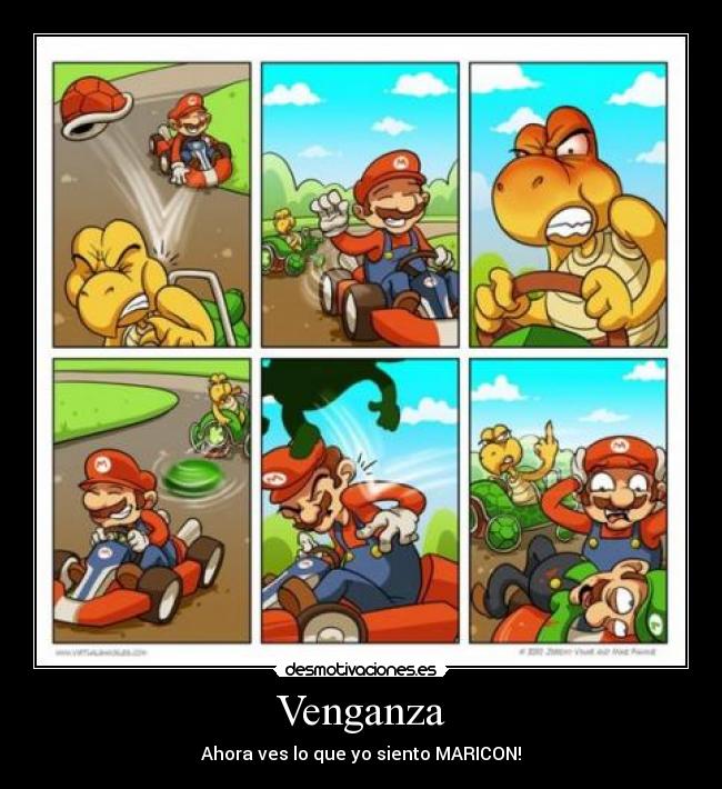 carteles mario bros tortuga chiste desmotivaciones