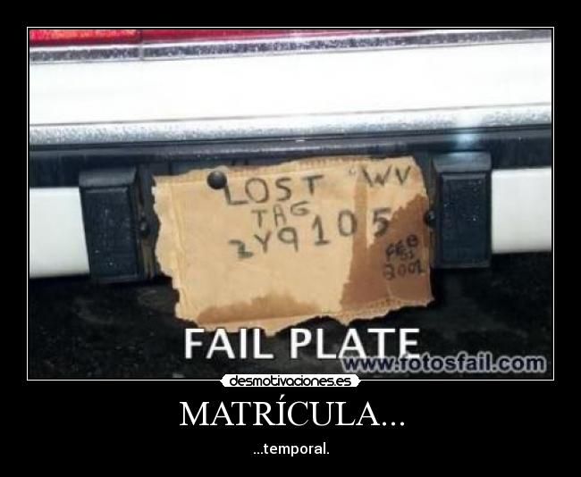 MATRÍCULA... -