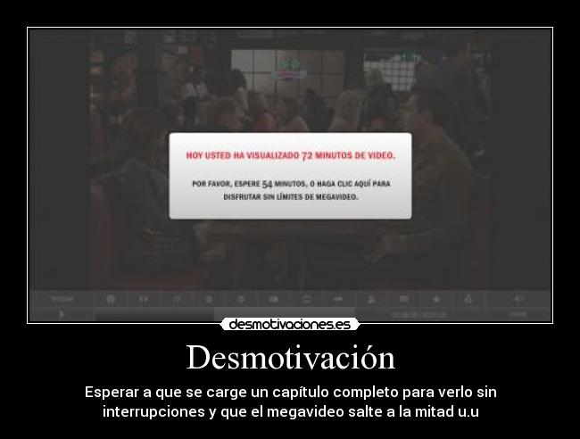 carteles megavideo desmotivaciones