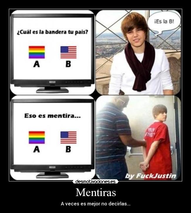 carteles justin bieber maricon feo tonto gay desmotivaciones