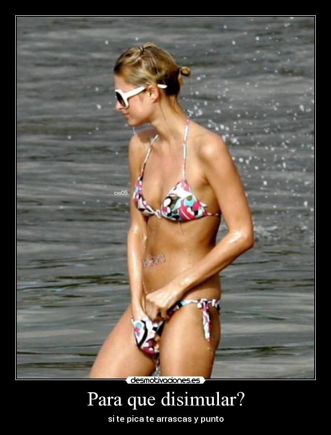 Para que disimular? - 