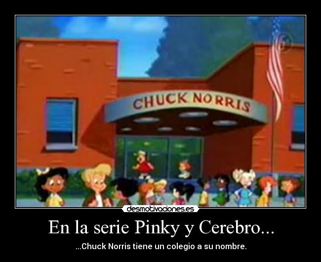 En la serie Pinky y Cerebro... -