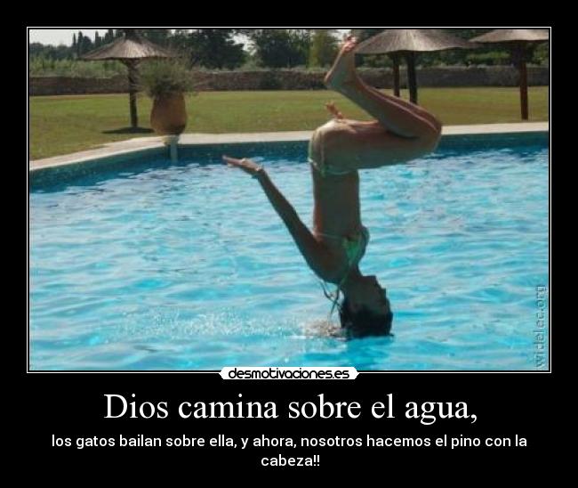 Dios camina sobre el agua, -