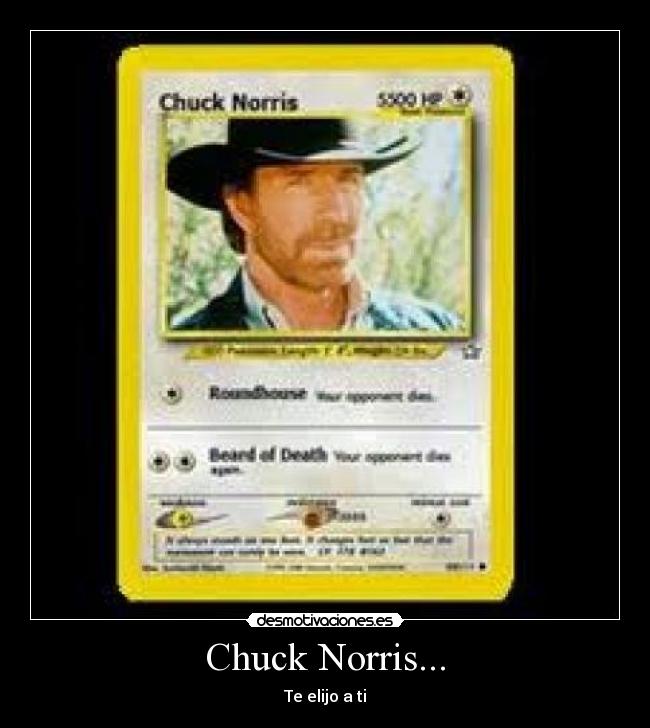 Chuck Norris... -
