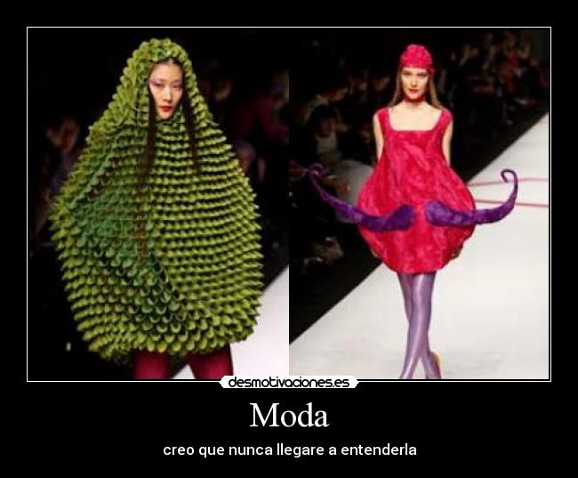 Moda - creo que nunca llegare a entenderla