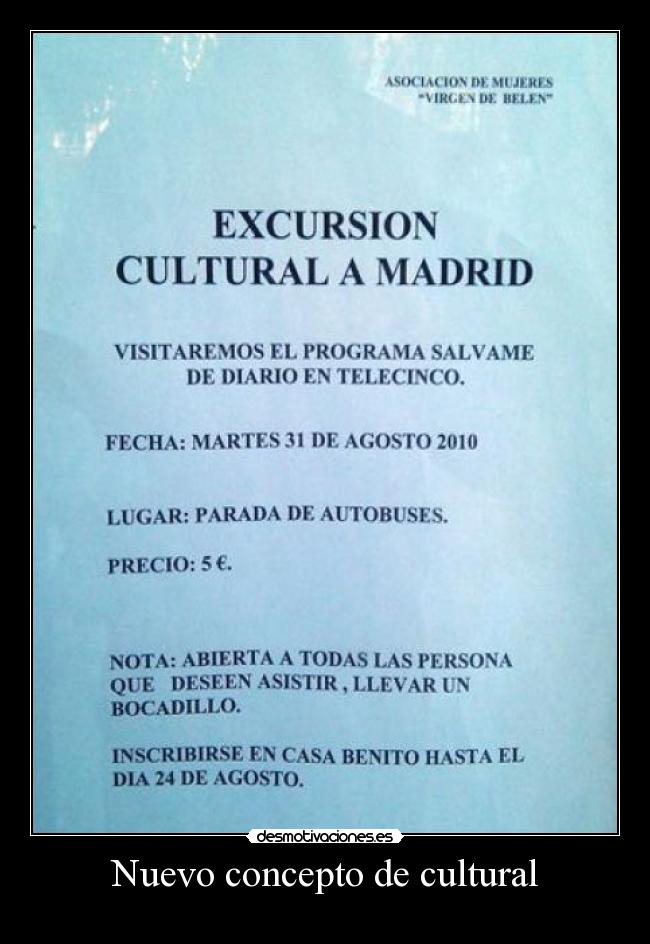 Nuevo concepto de cultural -