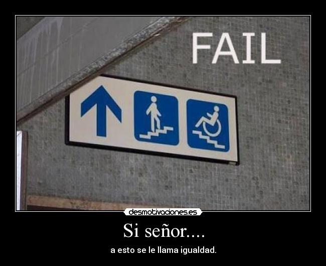 Si señor.... - a esto se le llama igualdad.