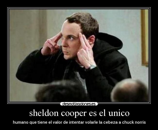 sheldon cooper es el unico -