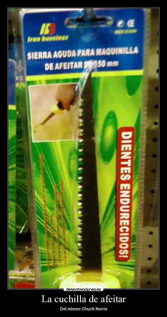 La cuchilla de afeitar - Del mismo Chuck Norris