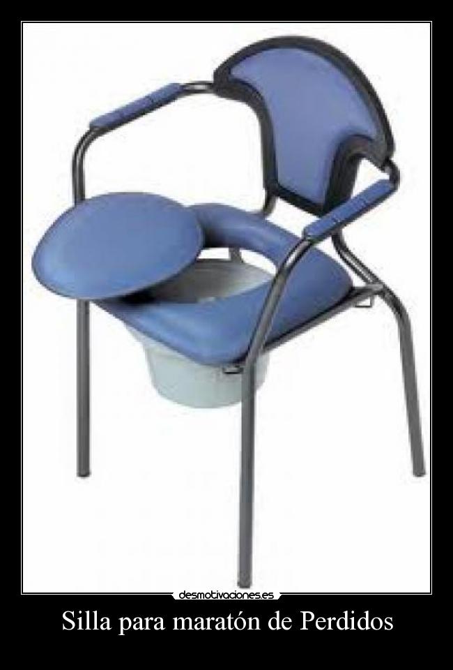 carteles silla para maraton perdidos desmotivaciones