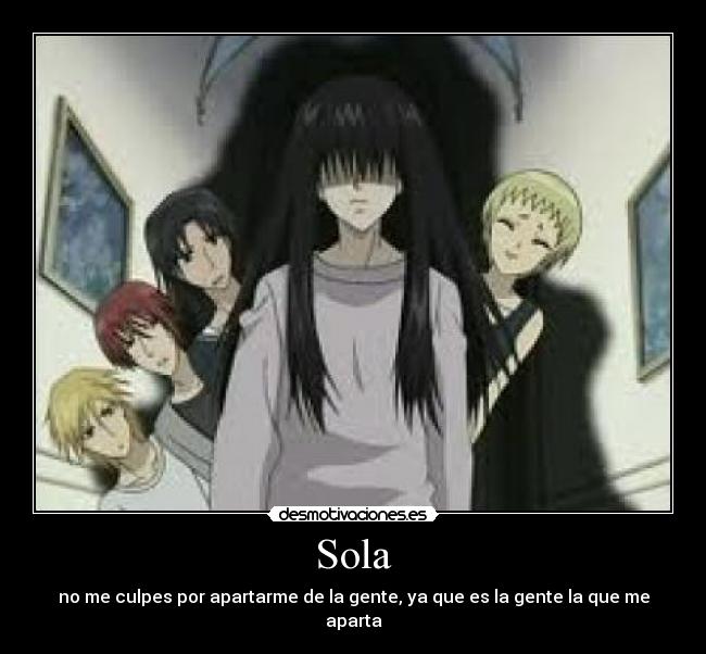 Sola - no me culpes por apartarme de la gente, ya que es la gente la que me aparta