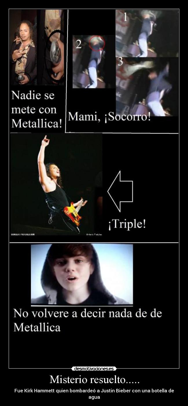 carteles kirk hammet dios desmotivaciones