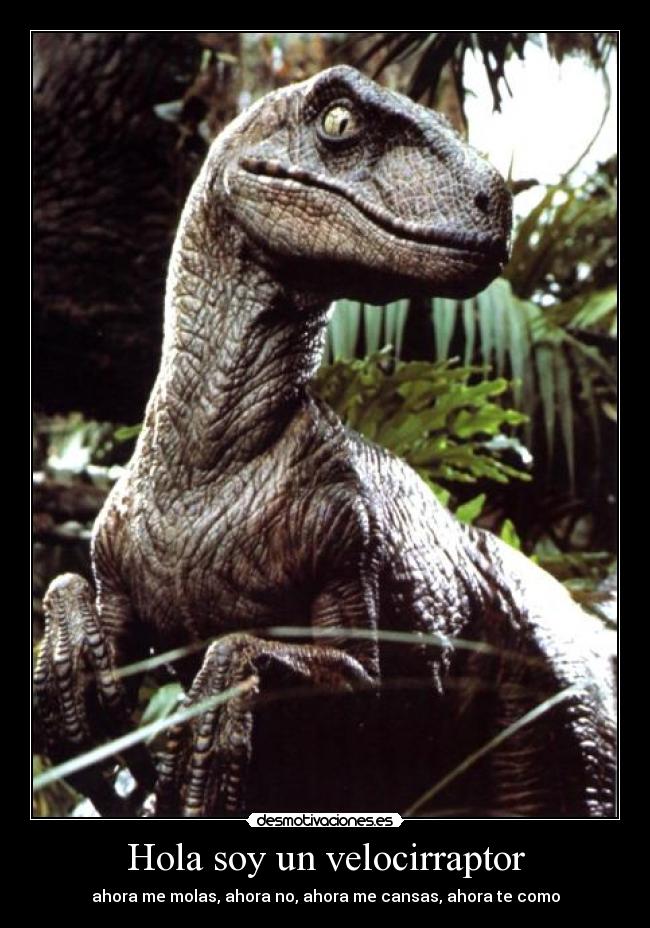 Hola soy un velocirraptor -