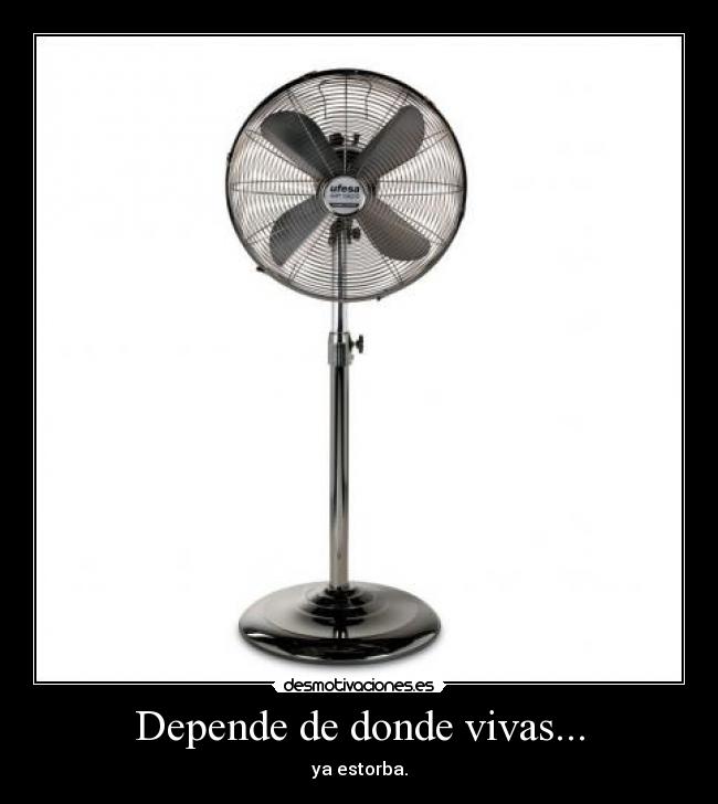 Depende de donde vivas... - ya estorba.