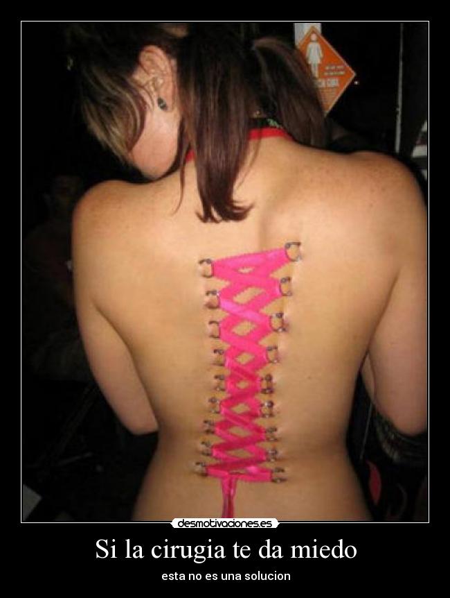 carteles miedo cirugia miedo desmotivaciones