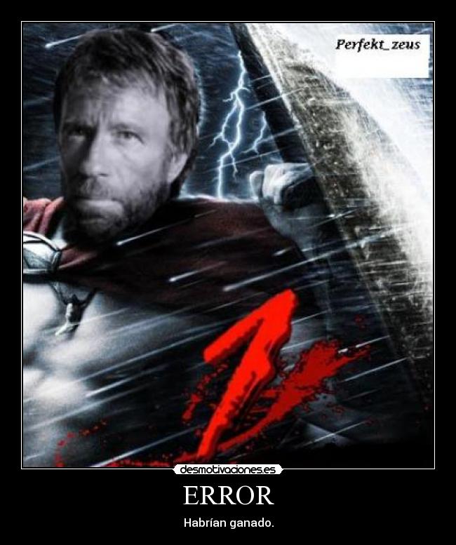 carteles error chuck norris ganar desmotivaciones