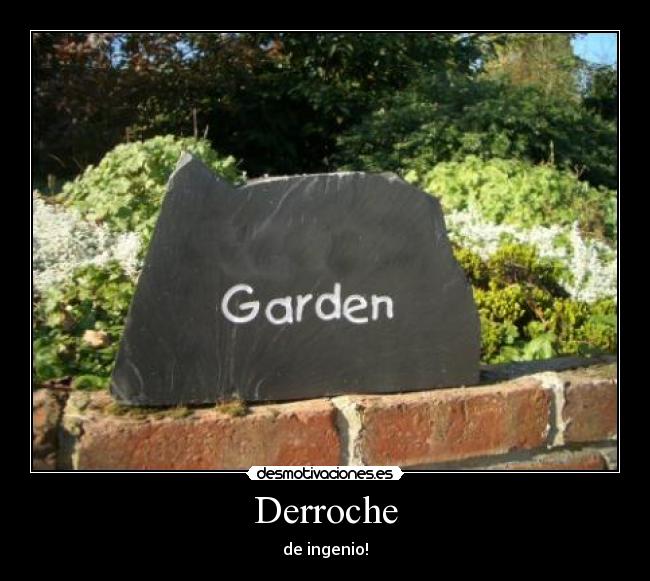 Derroche - de ingenio!