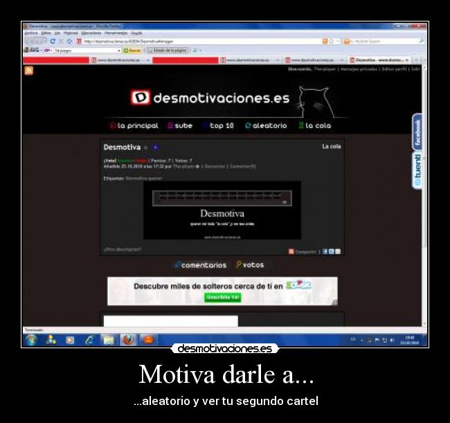 Motiva darle a... - ...aleatorio y ver tu segundo cartel