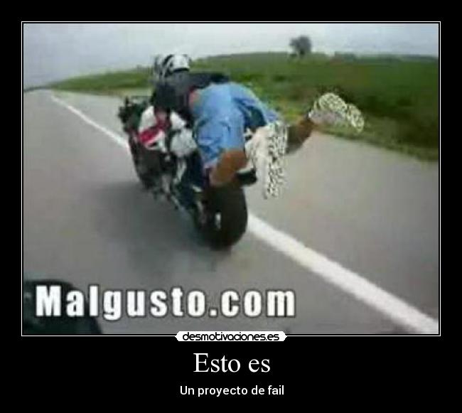 carteles proximamente fail con moto desmotivaciones