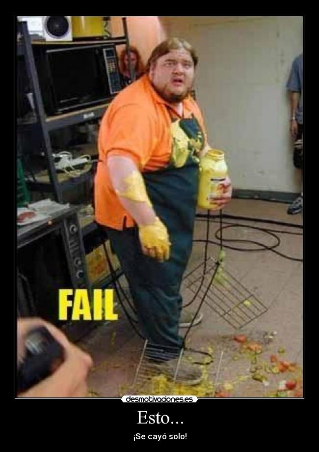 Esto... - ¡Se cayó solo!