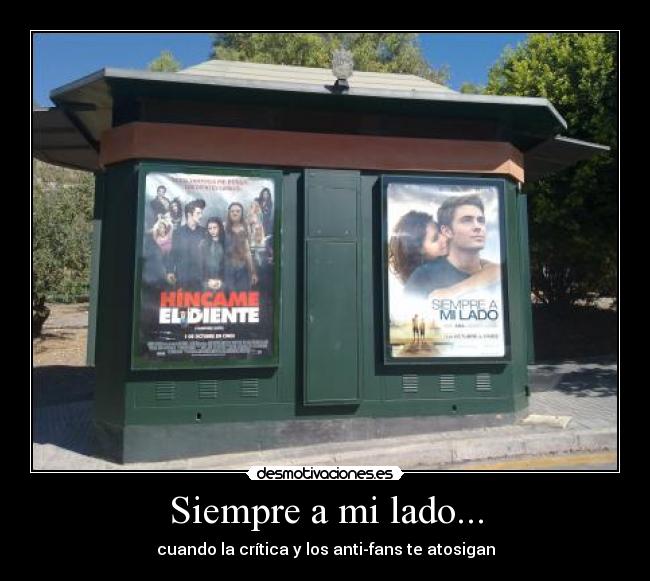 carteles zac efron crepusculo hincame diente desmotivaciones