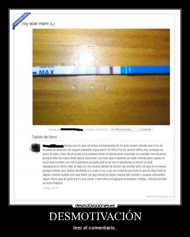 DESMOTIVACIÓN - leer el comentario..