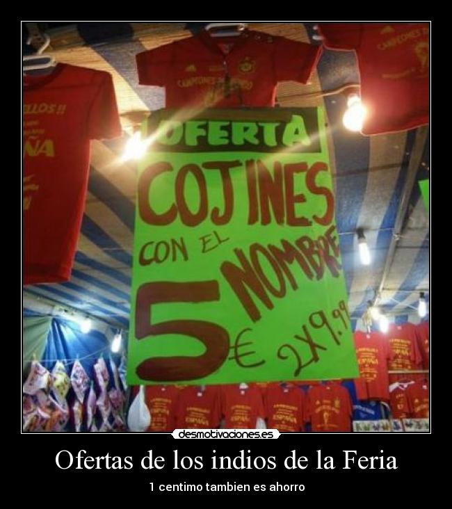 Ofertas de los indios de la Feria -