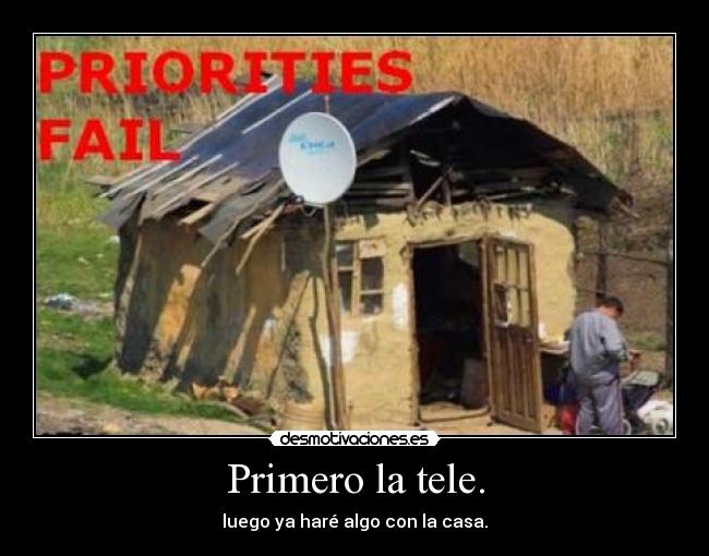 Primero la tele. - 