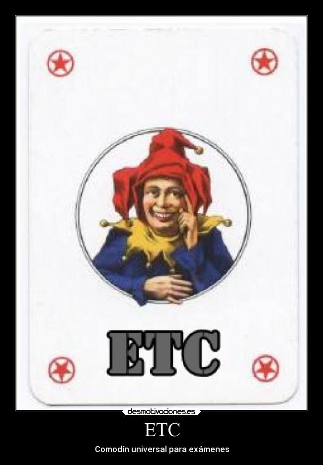 ETC - Comodín universal para exámenes