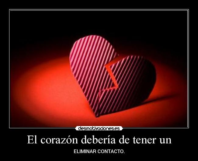 El corazón debería de tener un -