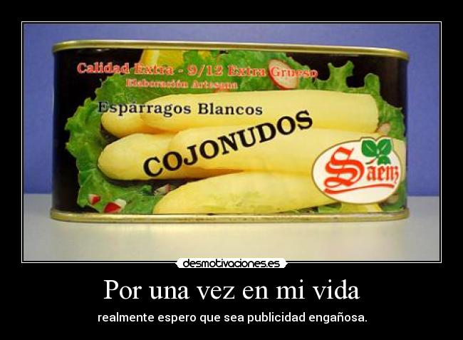 Por una vez en mi vida - 