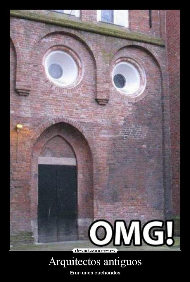 carteles omg arquitectos edificio desmotivaciones